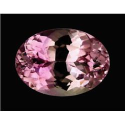 12ct VVS Oval Cut 100% Natural Pink Kunzite Appraisal Estimate $4800 (GEM-18177)