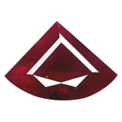 3.3ct Fancy Shape Blood Red Natual Ruby Appraisal Estimate $3960 (GEM-15259)