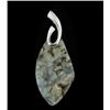 60ct Carved Druzy Agate Pendant Super Sparkler With Sterling (JEW-1711)