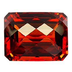 32.59ct Emerald Cut Orange Red Citrine  (GEM-23210)