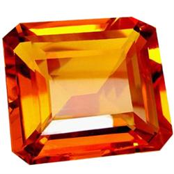  322.95ct Imperial Octagon Honey Red Orange Citrine   (GEM-23702)