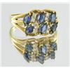1.3ct Ceylon Blue Sapphire & Diamond 10k Gold Ladies Ring (JEW-1474)