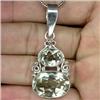 40.05ct Dazzling Genuine Top Green Amethyst Sterling Pendant   (JEW-1858)