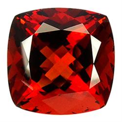 32.67ct Citrine Orange Red Cushion Cut (GEM-23203)