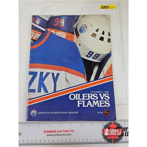 1982 Hockey Book : Oilers vs Flames