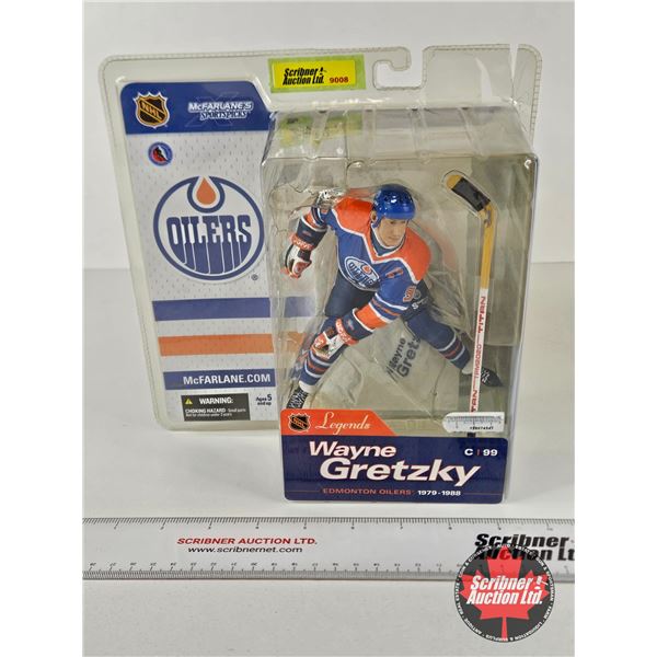 NHL Legends Series 1 Action Figure : Wayne Gretzky - Oilers (McFarlane Toys) (Certified NHL) (Packag