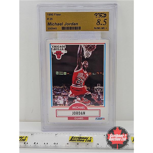 1990 Fleer # 26 Michael Jordan : Bulls (Certified by Certified Express 8.5 NrMt-Mt+)