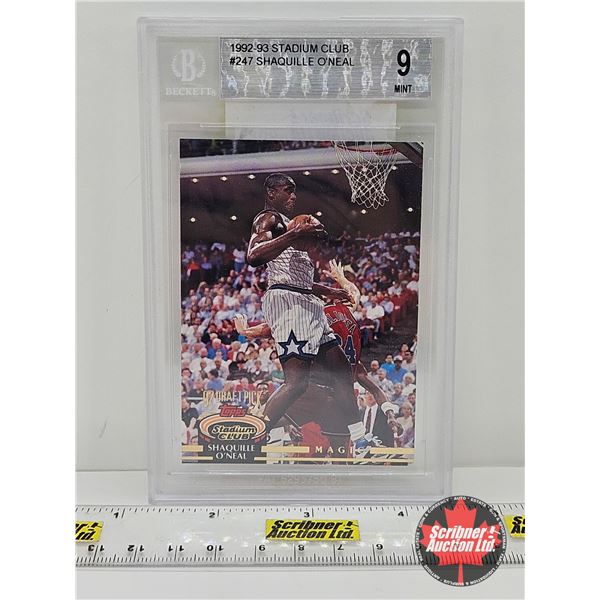 1992-93 #247 Shaquille O'Neal : Orlando Magic (Certified Beckett 9 MINT)