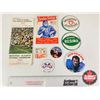 Image 1 : Vintage CFL Memorabilia : Incl. - Buttons - Handbook - 1954 CFL Book