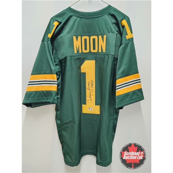 Autographed CFL Jersey : Warren Moon - Eskimos (Size XL) (Certified Beckett)