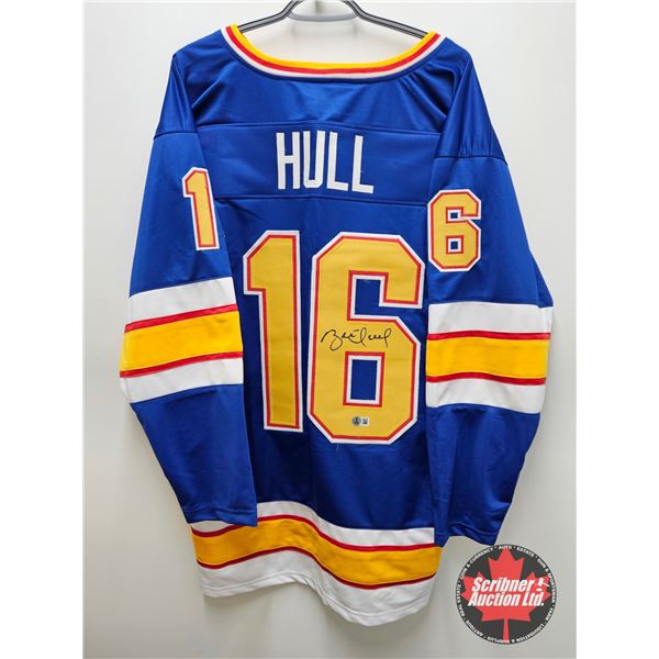 Autographed Hockey Jersey : Brett Hull St. Louis (Size XL) (Certified Beckett)