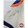 Image 4 : Autographed Hockey Jersey : Oilers (Size Sm) (No COA) - Bill Guerin - Kevin Lowe - Todd Marchant - B