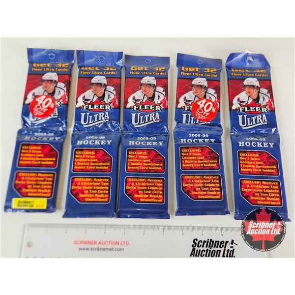 2008-09 Fleer Hockey Hobby Packs (5)