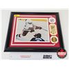Image 1 : Framed & Matted Photo : BRETT HULL : Detroit Red Wings : 700th Goal : Feb 2003 (COA : The Highland M