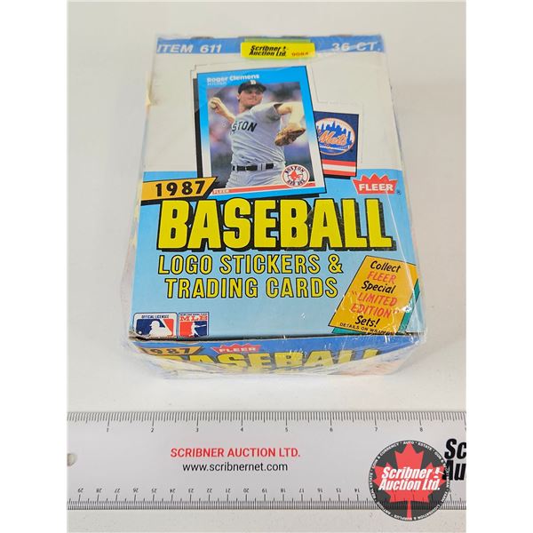 1987 Fleer Baseball Logo Stickers & Trading Cards