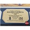Image 4 : Framed & Matted Photo : ROGER GLEMENS :  Yankees  "Final 2001 Record" (COA : The Highland Mint) (Lim