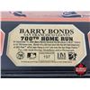 Image 4 : Framed & Matted Photo : BARRY BONDS : San Francisco Giants : 700th Home Run (COA : The Highland Mint