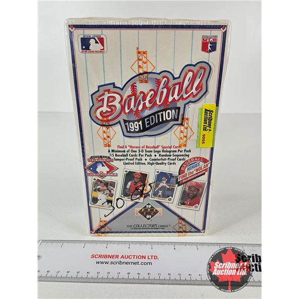 1991 Edition Upper Deck Baseball Cards Incl. 4 "Heroes of Baseball" Special Cards (Unopened)