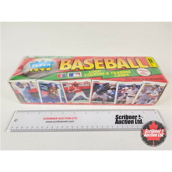 1990 Fleer Baseball Logo Stickers & Trading Cards : 10th Anniversary Edition (Unopened)