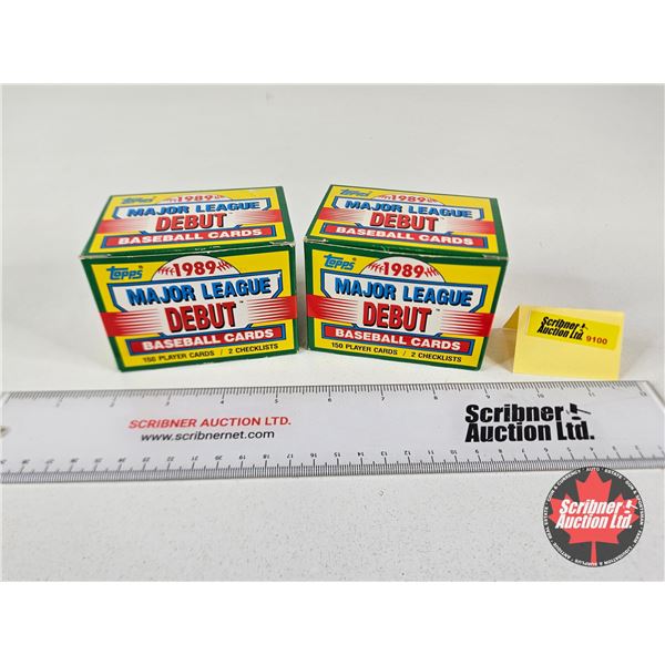 1989 Topps Major League Debut Baseball Cards (2 Boxes)
