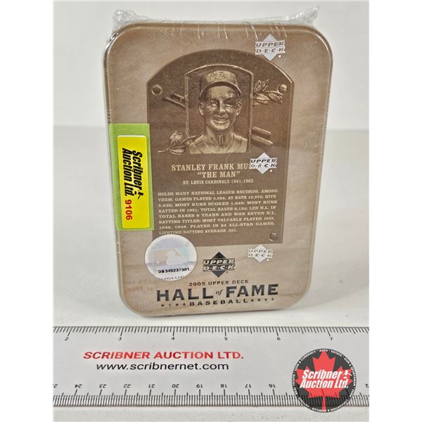 2005 Upper Deck Hall of Fame Baseball Cards in Tin : Stanley Frank Musial "The Man" (Unopened) (Cert