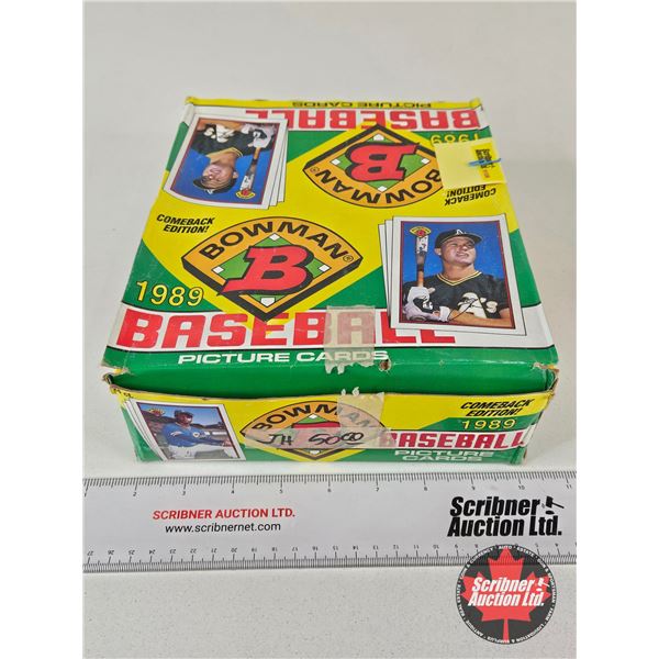 1989 Baseball Picture Cards : Bowman Comeback Edition (Display Box Lot with Contents / Individual Pk