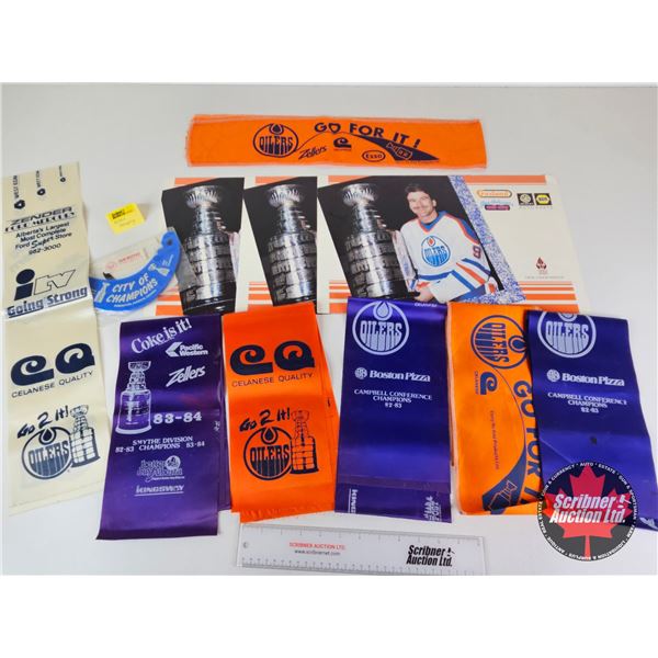 Edmonton Oilers Group : - Vintage Oilers Banners - City of Champions Sun Buster - Posters for Cross