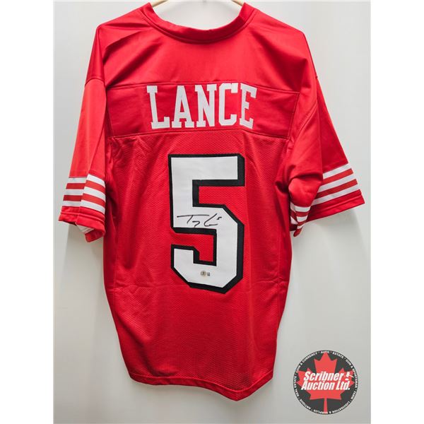 Autographed NFL Jersey : Trey Lance San Francisco 49ers (Size XL) (Certified Beckett)