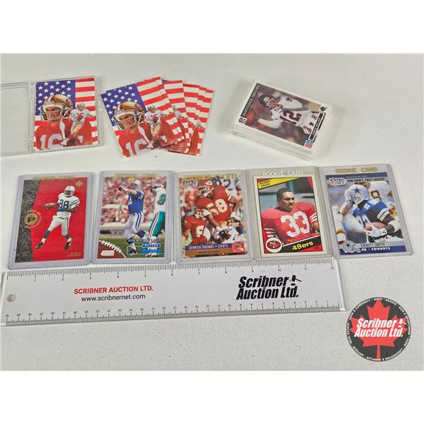 NFL Trading Cards Group : - Upper Deck Cards (Unopened) - San Francisco 49ers in Plastic Case - Vari