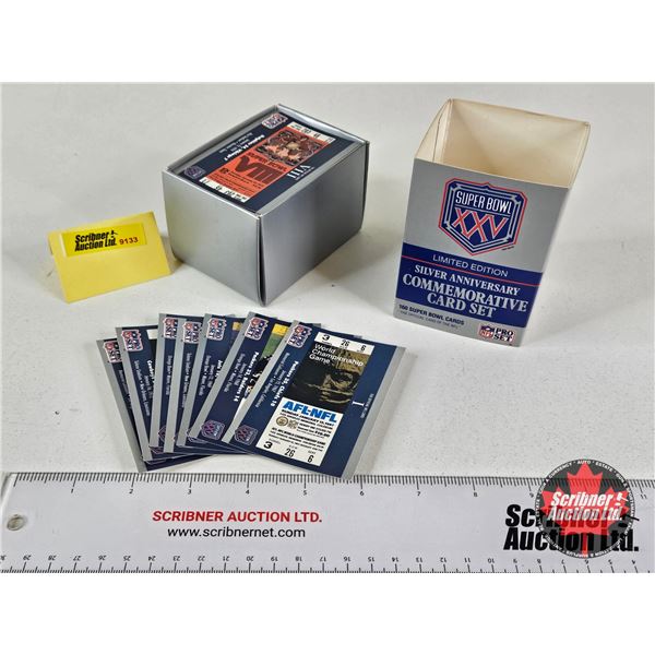 Pro Set : NFL Super Bowl XXV Cards : Silver Anniversary Commemorative Set