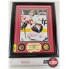 Image 1 : Framed & Matted Photo : MIKKA KIPRUSOFF : Calgary Flames : GOALIE (COA : The Highland Mint) (Limited