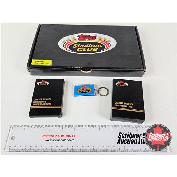 Topps Stadium Club Charter Member Limited Edition Box Set : - Commemorative Nolan Ryan Medallion - C