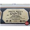 Image 4 : Framed & Matted Photo : DREW BREES : SAINTS (COA : The Highland Mint) (Limited Edition 34 of 1000) c