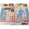 Image 8 : NHL Hockey Group : - 1980's Wayne Gretzky Oilers Stickers in Sleeves (8) - Sticker Books (5) Incl: 1