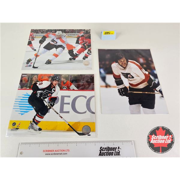 8x10 Philadelphia Flyers Photos (3) : - 2011 Jaromir Jagr (Certified NHL) - 2008 Mike Richards (Cert