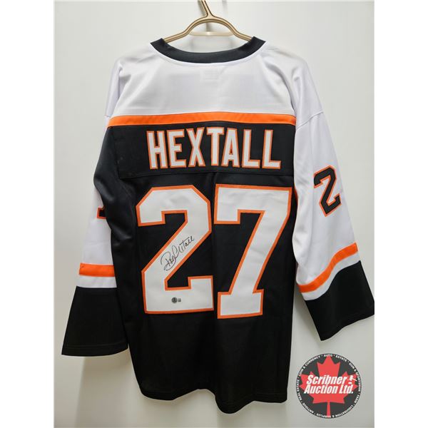 Autographed Hockey Jersey : Ron Hextall - Philadelphia Flyers (Size XL) (Certified Beckett)