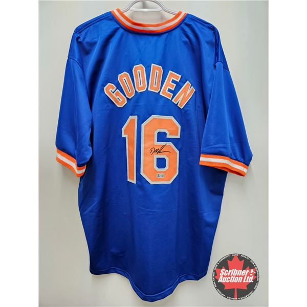 Autographed MLB Jersey : Dwight Gooden - New York Mets (Size Unknown) (Certified Beckett)