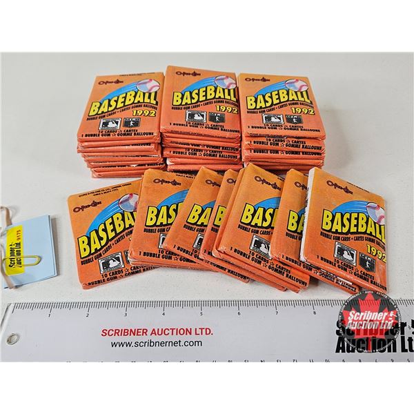 1992 O-Pee-Chee Baseball Bubble Gum Cards (36 Packs)