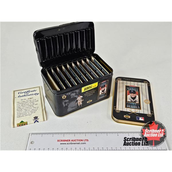 Upper Deck Metallic Impressions Collector Cards : Mickey Mantle Baseball Heroes (COA) (Tin Measures: