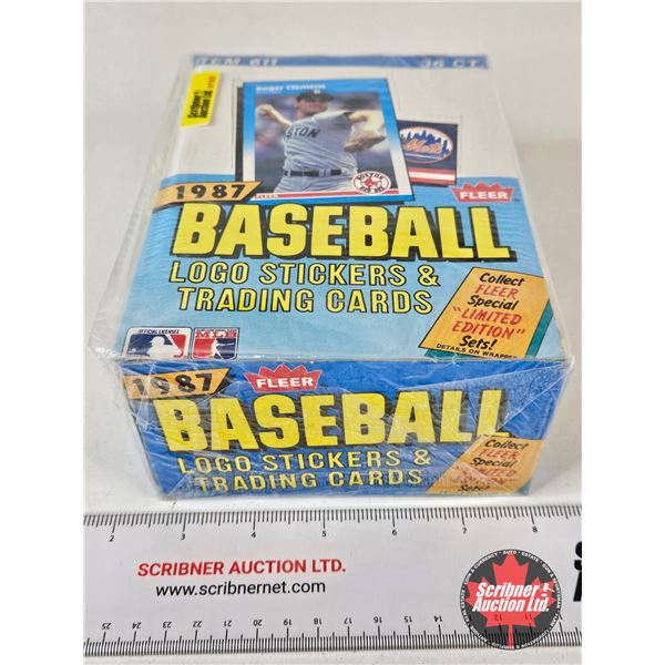 1987 Fleer Baseball Logo Stickers & Trading Cards (Unopened)