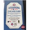 Image 4 : Framed & Matted Photo : 2016 WORLD SERIES : Banner Raising & Ring Ceremony 2017 : Chicago Cubs (COA 