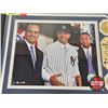 Image 2 : ALEX RODRIGUEZ COLLECTOR COMBO ! Framed & Matted Photo + Rookie Card + Card Plaque Mounted Alex Rodr