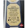 Image 4 : ALEX RODRIGUEZ COLLECTOR COMBO ! Framed & Matted Photo + Rookie Card + Card Plaque Mounted Alex Rodr