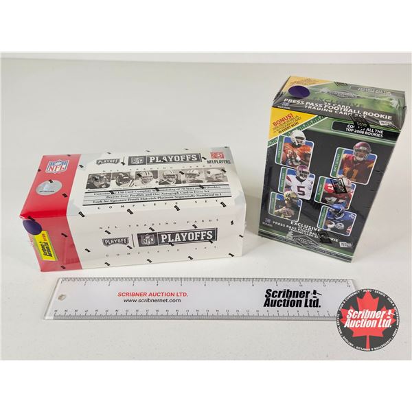 NFL Trading Cards (2 Boxes) : (Unopened) - NFL PlayOffs (Certified NFL) - Press pass Football Rookie