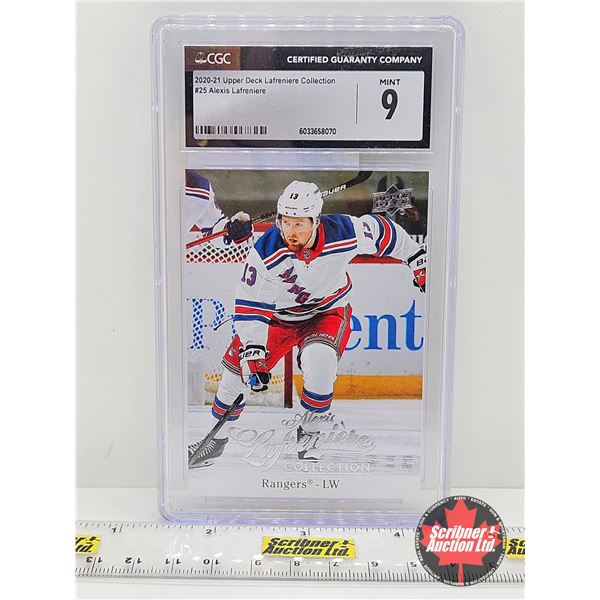 2020-21 Upper Deck Lafreniere Collection #25 Alexis Lafreniere : Rangers (Certified CGC Mint 9)