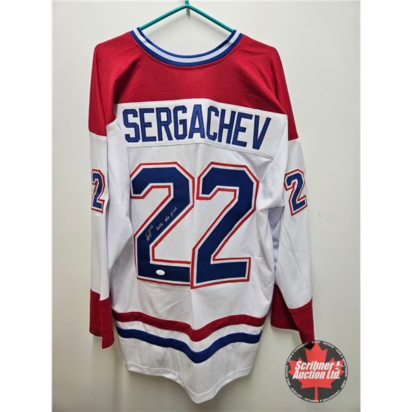 Autographed Hockey Jersey : Mikhail Sergachev - Canadiens (Size XL) (Certified JSA)