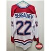 Image 1 : Autographed Hockey Jersey : Mikhail Sergachev - Canadiens (Size XL) (Certified JSA)