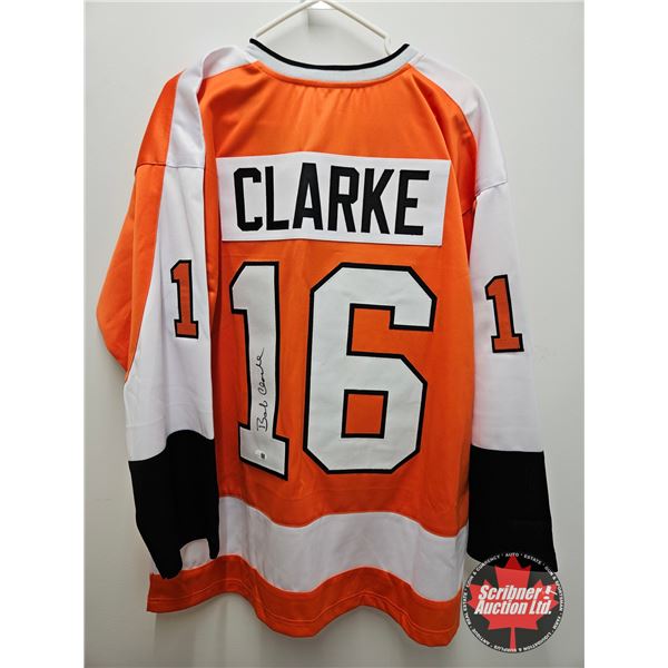Autographed Hockey Jersey : Bobby Clarke - Flyers (Size XL) (Certified JSA)