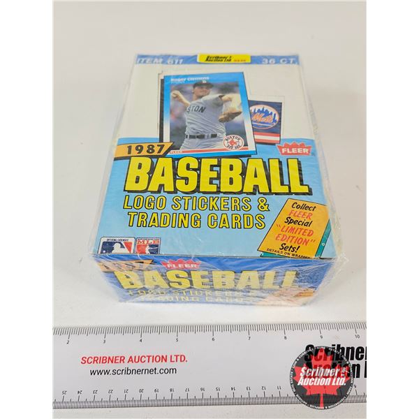 1987 Baseball Logo Stickers & Trading Cards (Unopened)