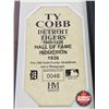 Image 4 : "Framed & Matted Photo : TY COBB : Detroit Tigers 1905-1926 : Hall of Fame Induction 1936 (COA : The